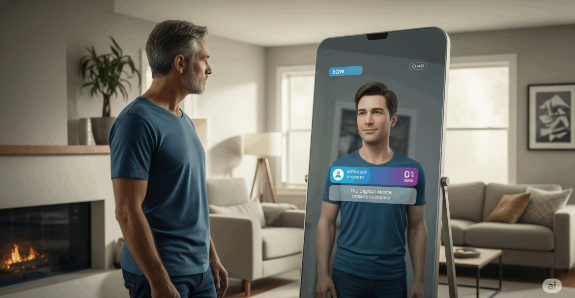 the digital mirror talkin with your AI friend
